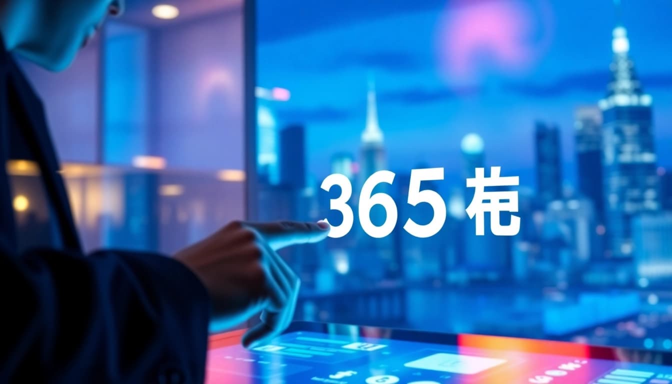 365티비와 관련된 디지털 미디어 인터페이스를 조작하는 사용자