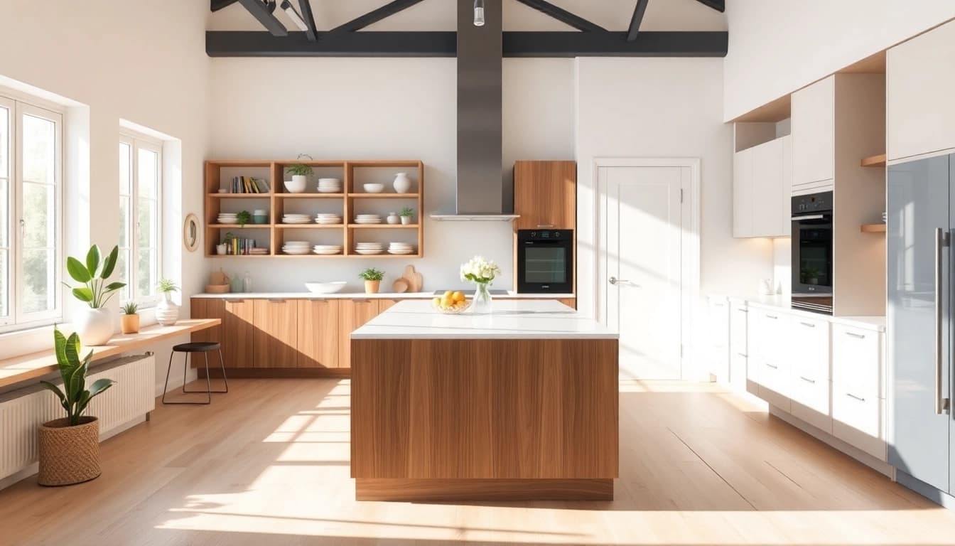 Transform your space with innovative Home renovation ideas showcased in a modern kitchen setting.