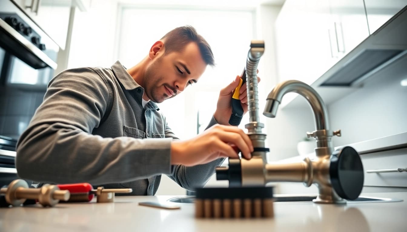 Plumbers bristol showcasing expert plumbing services in a modern kitchen environment.