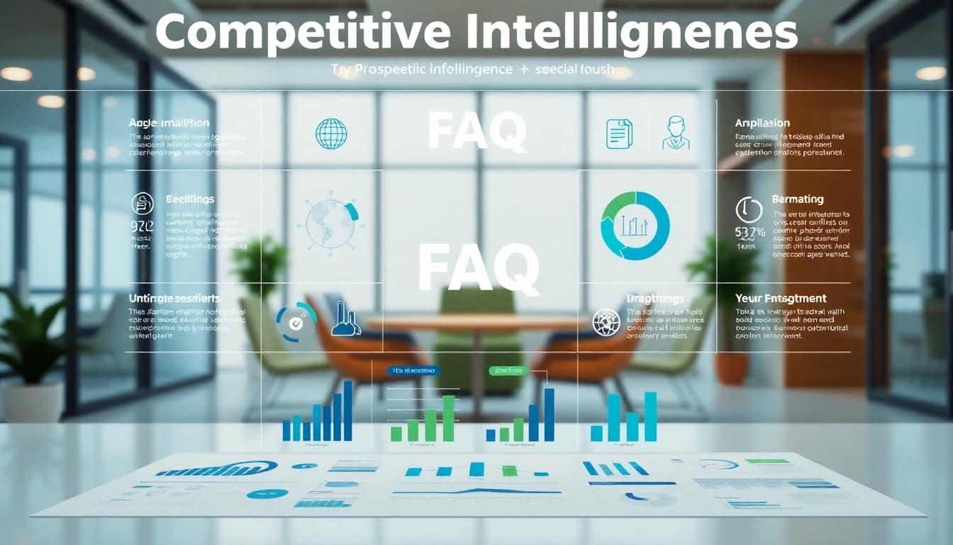 Visual representation of competitive intelligence faqs, featuring engaging charts and insights.