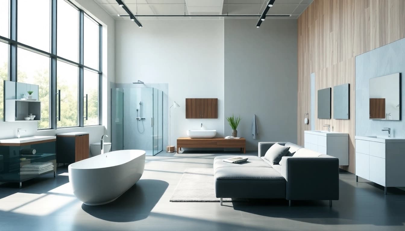 Besuchen Sie sonni sanitär GmbH für erstklassige Badprodukte in modernem Ambiente.