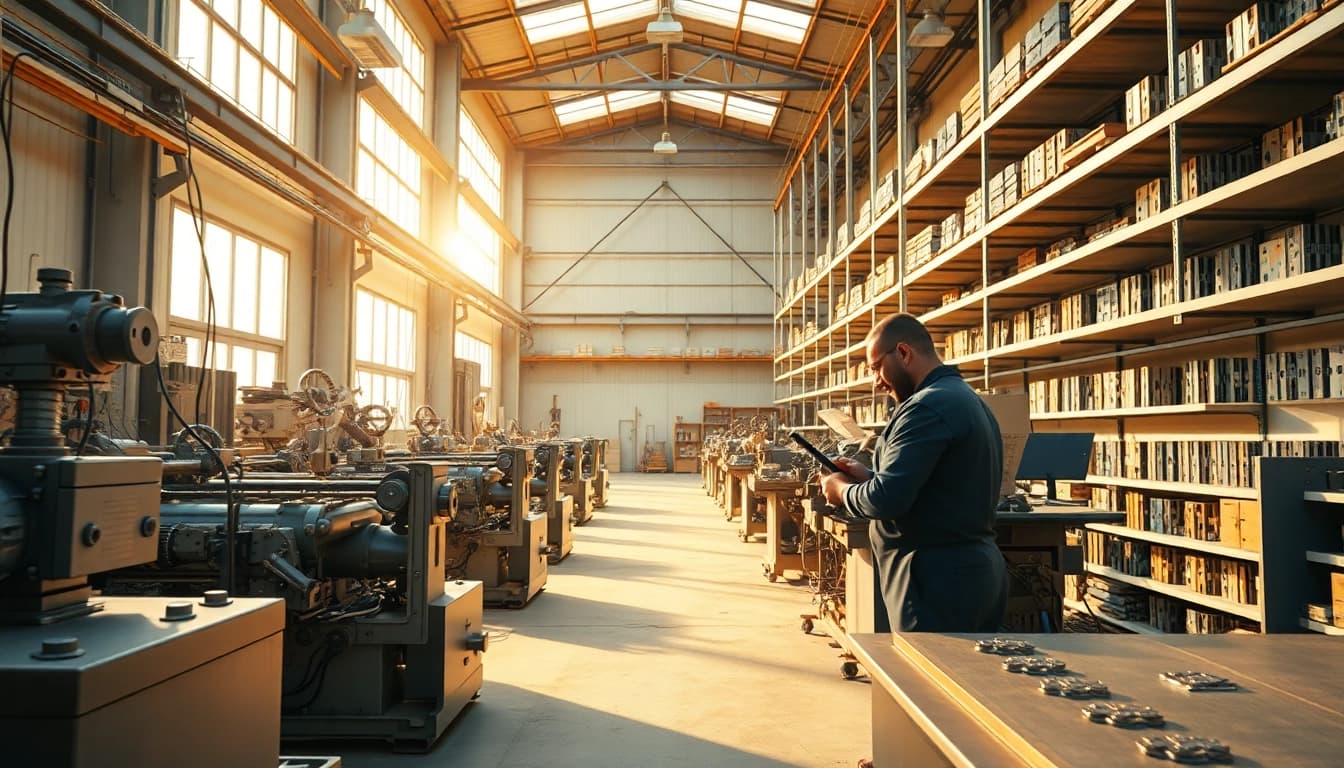 Showcase of a skilled Door Hinges Manufacturer highlighting production machinery and craftsmanship.