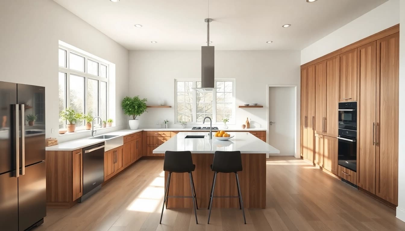 Transform your home renovation with this beautifully designed kitchen showcasing modern elegance.