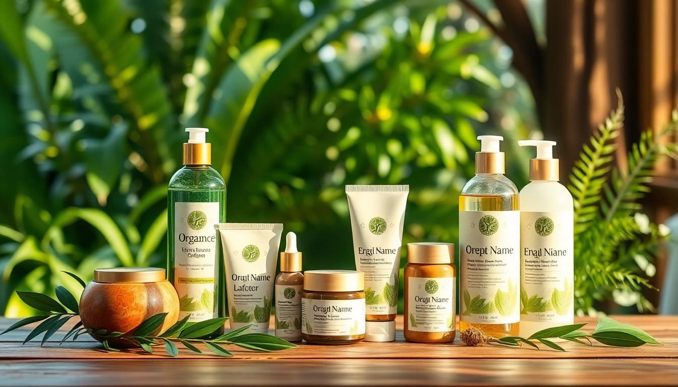 Ekologiska kosmetika produktai su natūraliais ingredientais ir ekologišku įpakavimu.