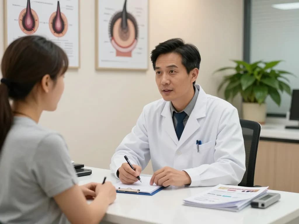 専門医による現代的なクリニックでの自毛植毛新潟おすすめに関する患者相談。