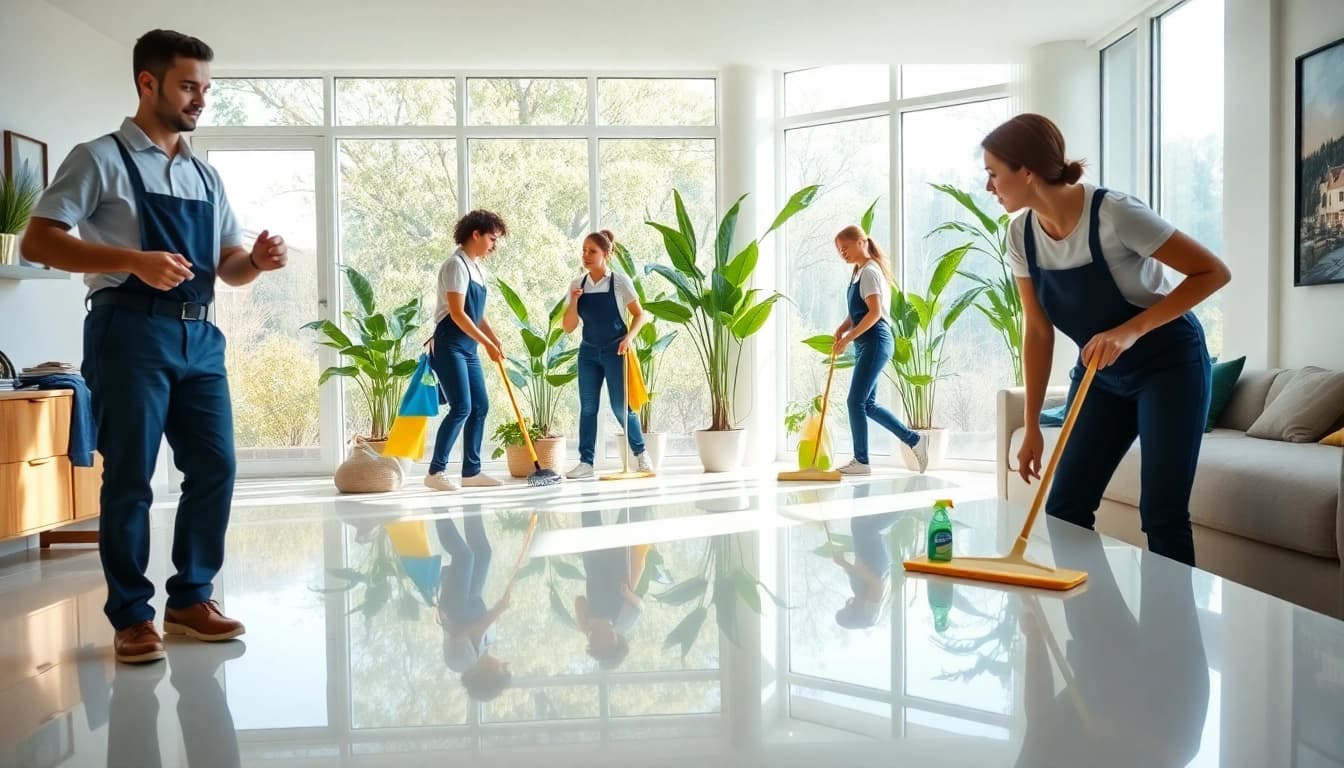 Experience the premier cleaning services from https://ecocleanellies.com with expert cleaners in action.