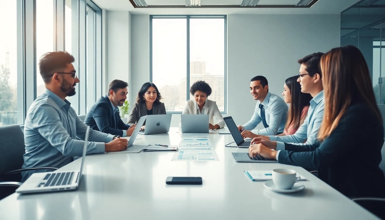 Analyze corporate reports and inspections at https://fidelitycorporate.com with a diverse team in action.