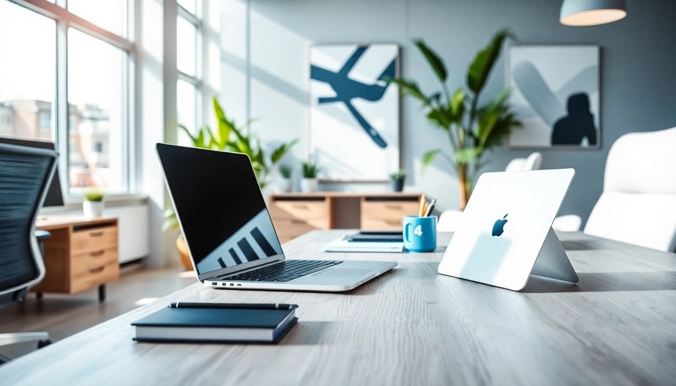 Gebruik de website https://www.stofnodig.nl voor een inspirerende werkplek met moderne inrichting.