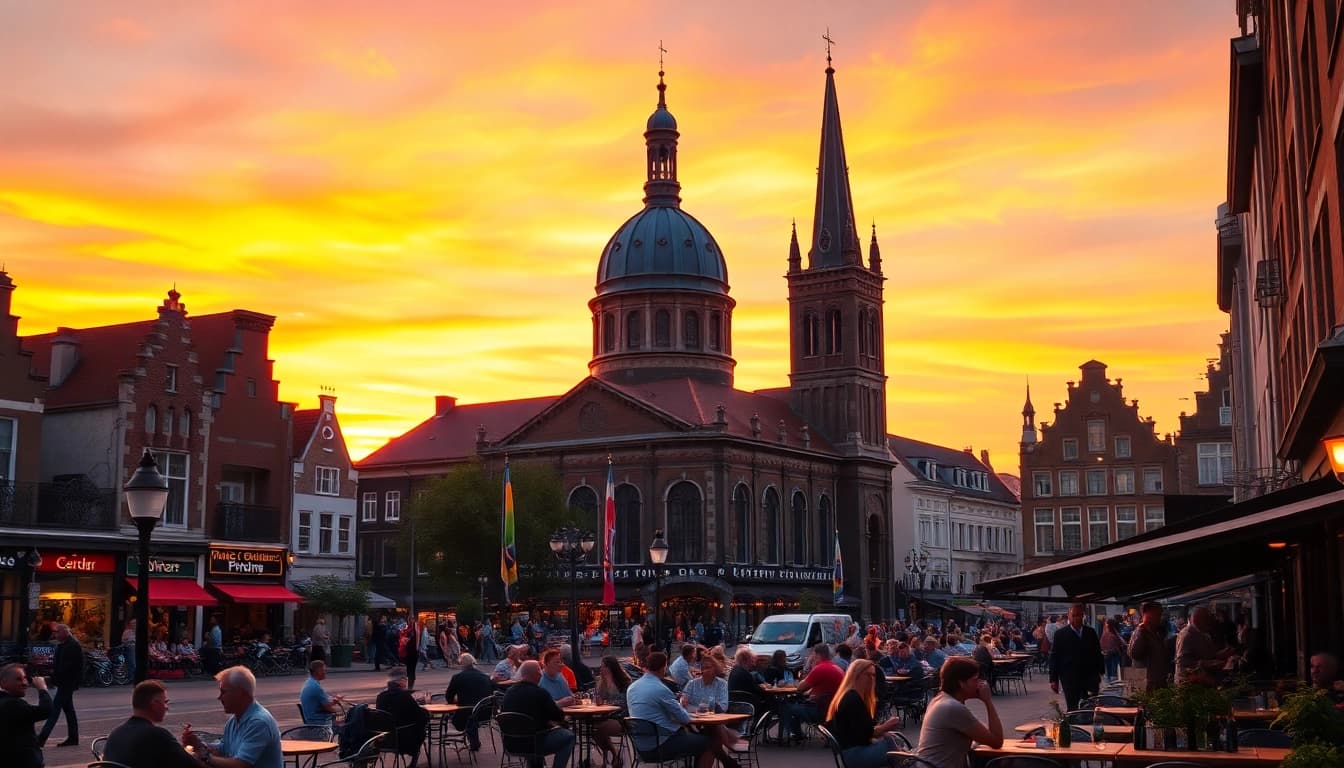 Beleef de prachtige skyline van Utrecht met de Domtoren, te vinden op https://allesinutrecht.nl.