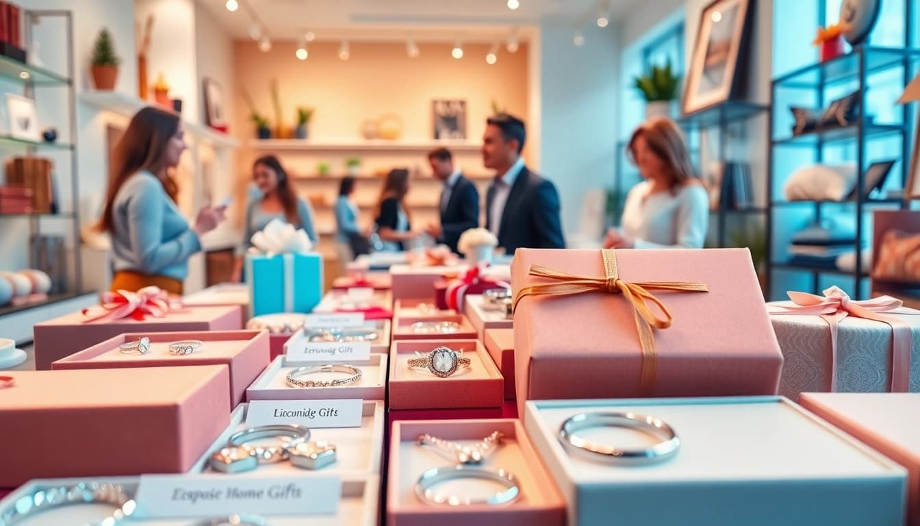 Shop personalized gifts at https://trevia.com showcasing unique, custom products in a vibrant store.