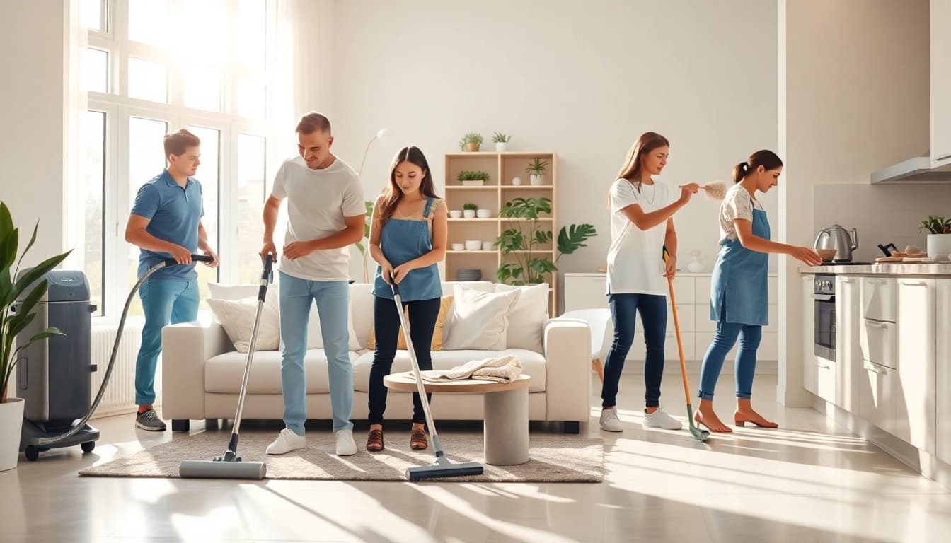 Experience exceptional Cleaning service by a dedicated team in a modern, vibrant home.