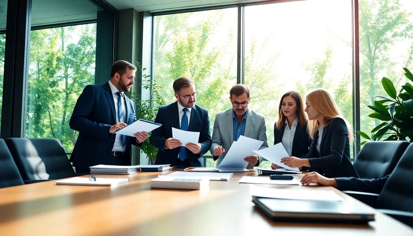 Quickplus Business Consultants collaborating in a modern office to deliver expert solutions.