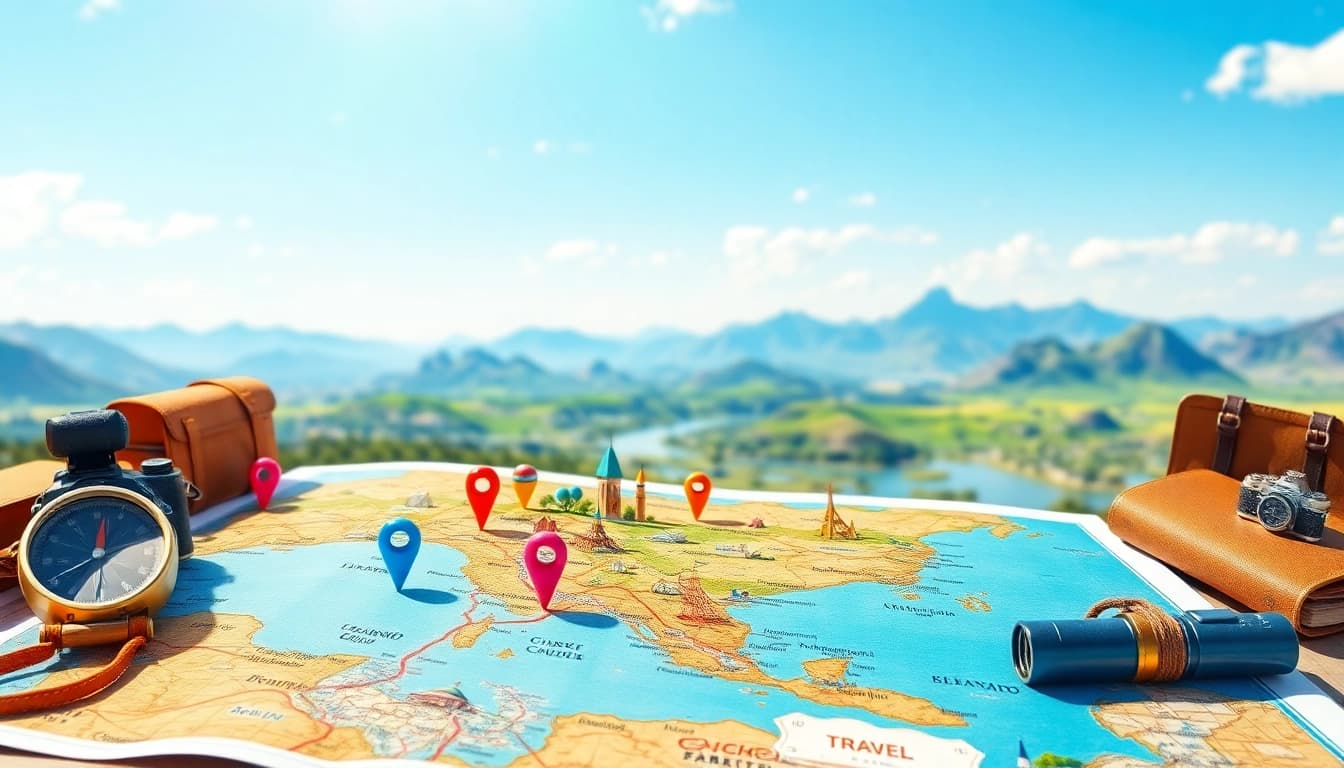Plan your adventures with a detailed travel itinerary map from https://wpedition.com/, featuring landmarks and travel essentials.