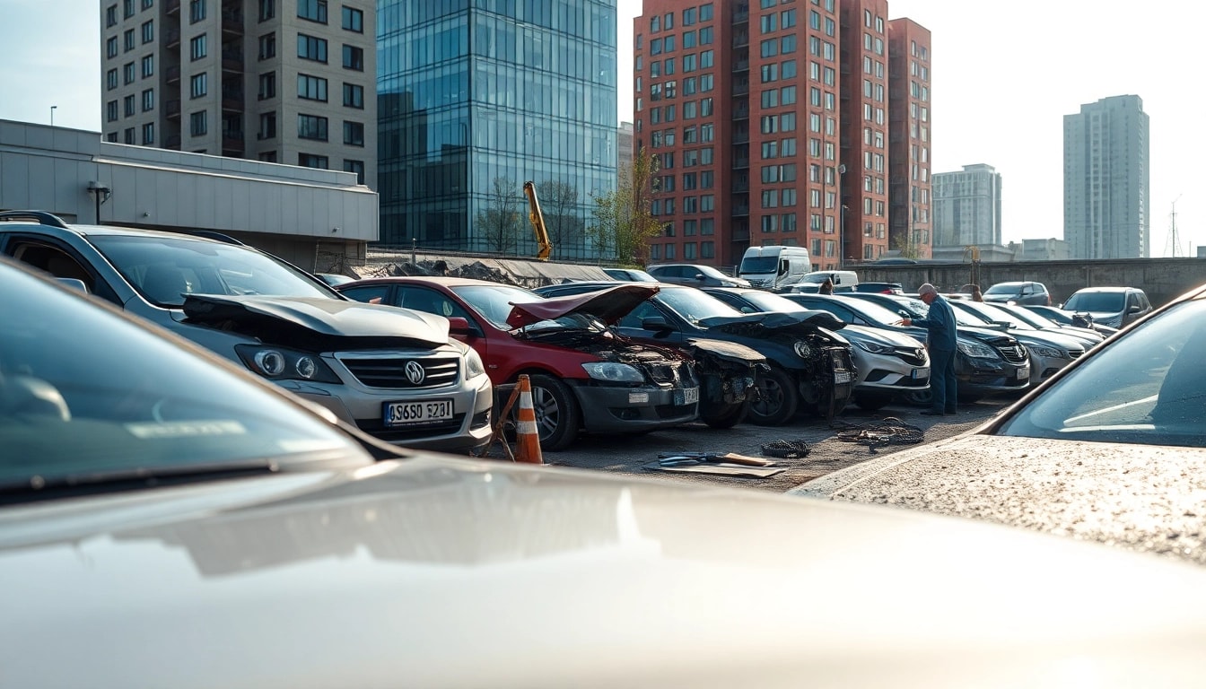 Złomowanie pojazdu Katowice, proces kasacji pojazdów w ruchliwym otoczeniu.