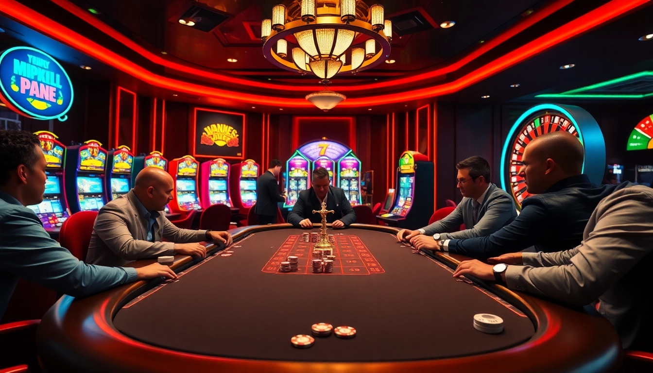 Experience excitement at the 7m poker table with vibrant visuals of gambling action.