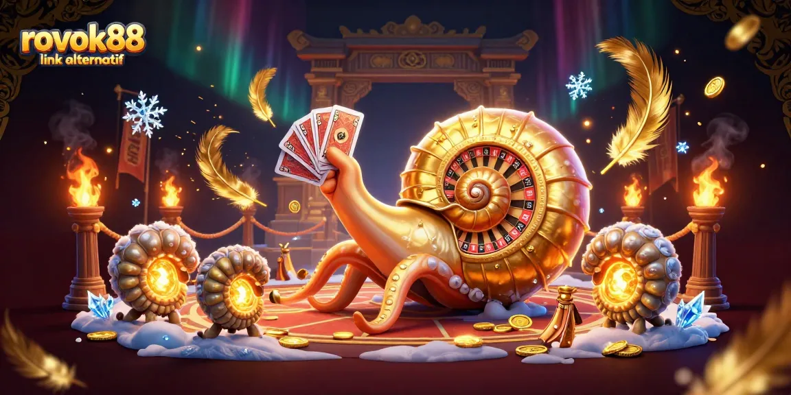 Experience the thrill with rokok88 link alternatif enjoying the excitement of online gambling in a dazzling 3D scene.