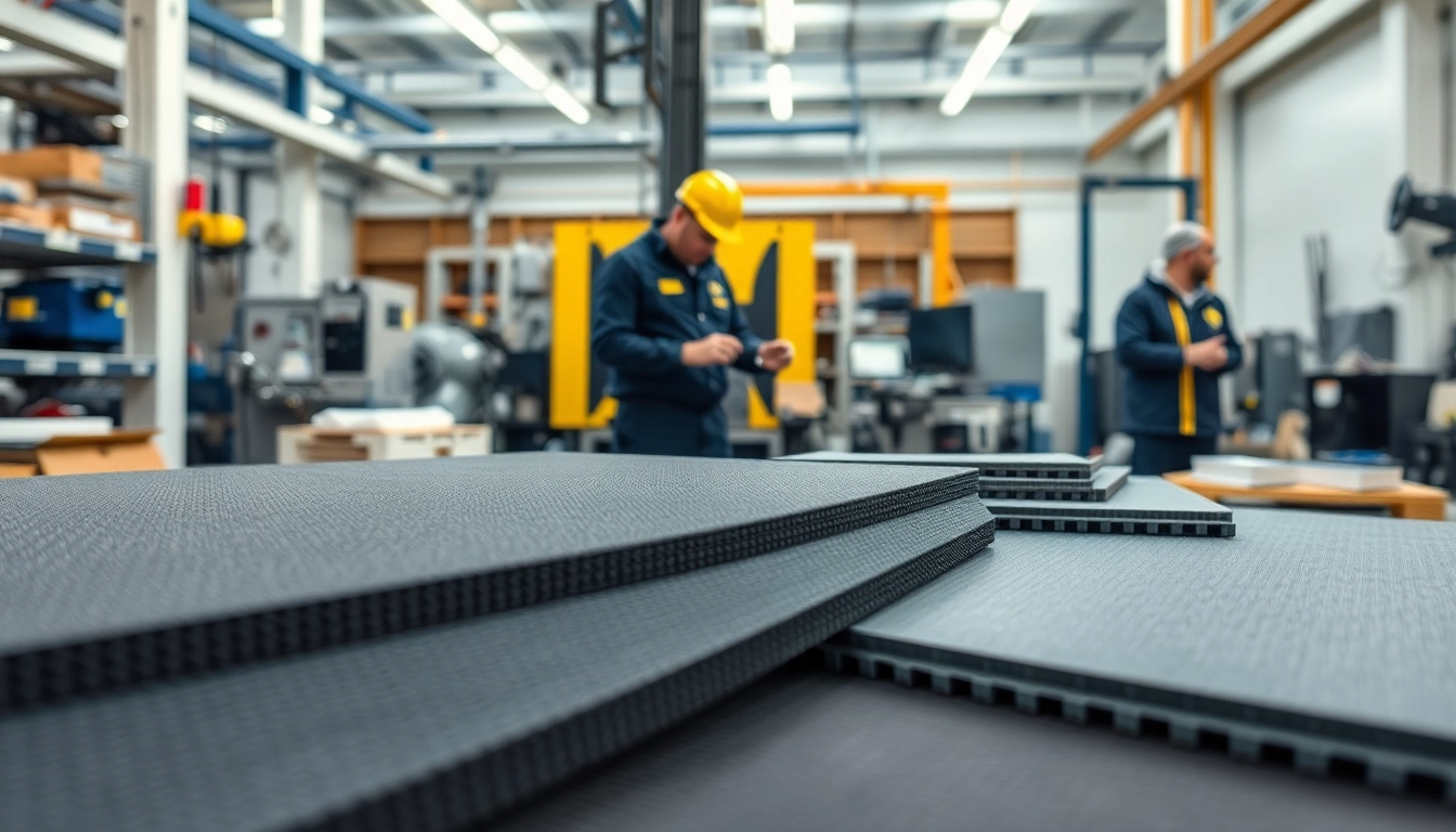 Engineered Composites being expertly crafted in a professional workshop environment
