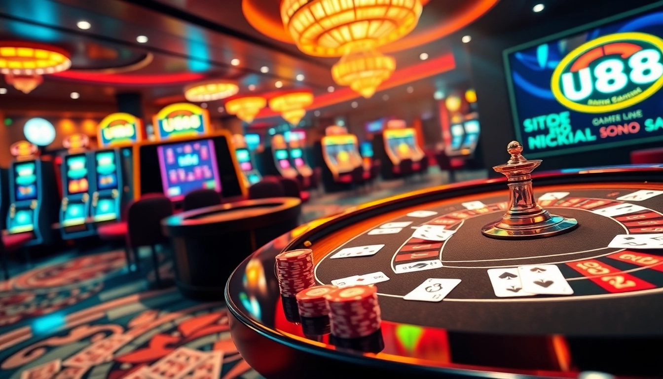 Experience the excitement of gambling at uu88 with vibrant casino tables and engaging gameplay.