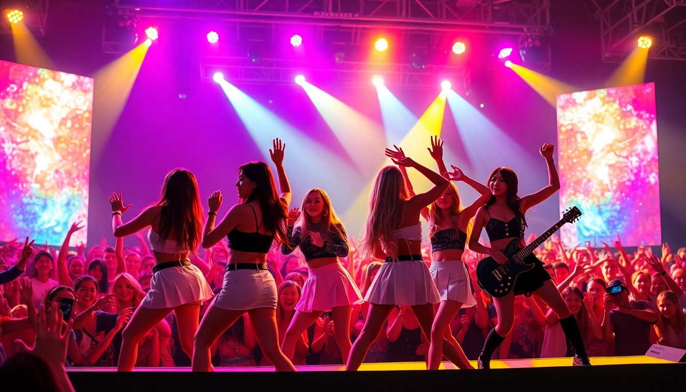 Experience Blackpink news with the group delivering a captivating performance on stage.