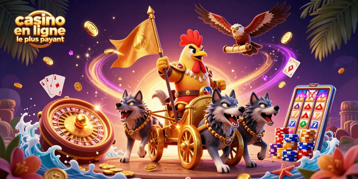 Découvrez le casino en ligne le plus payant avec ce roi des jeux dans un décor vibrant de casino.