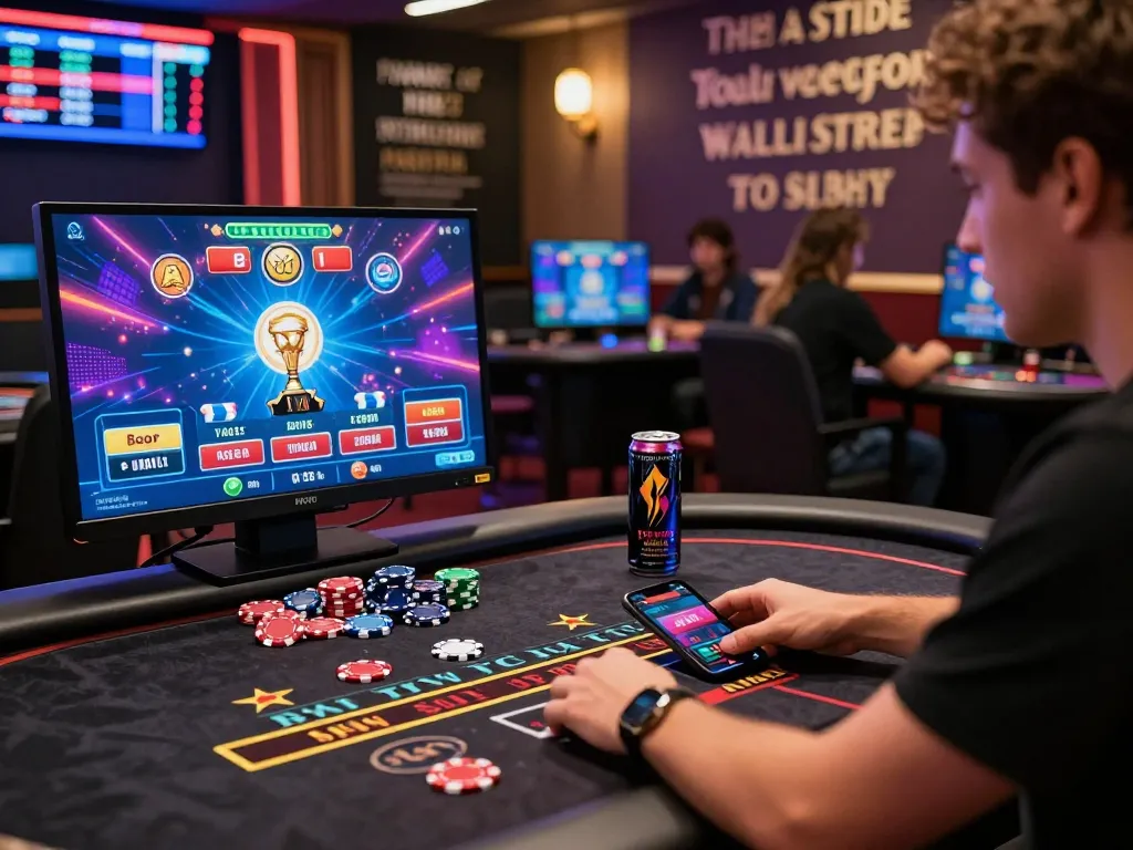 79KING online gaming scene with a player engaged in a high-stakes baccarat game, showcasing vibrant graphics and betting excitement.