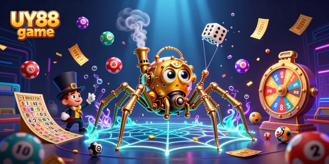Engage with the exciting UY88 game fantasy featuring vibrant scenes of luck and rewards in this magical illustration.