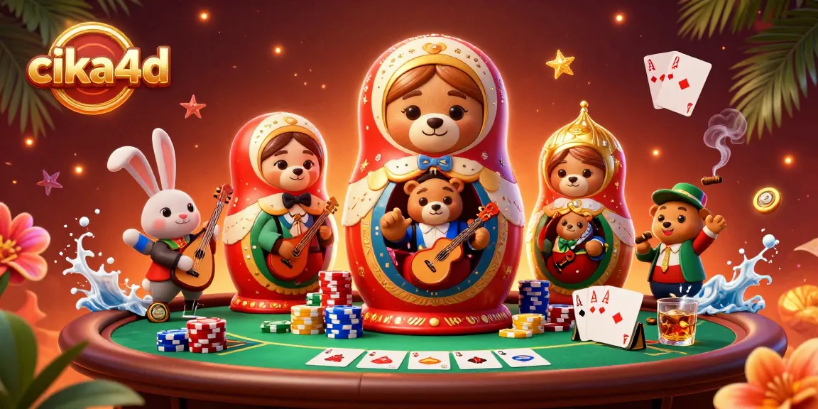 Join the thrills of cika4d with dynamic casino gaming featuring Russian Matryoshka bears.