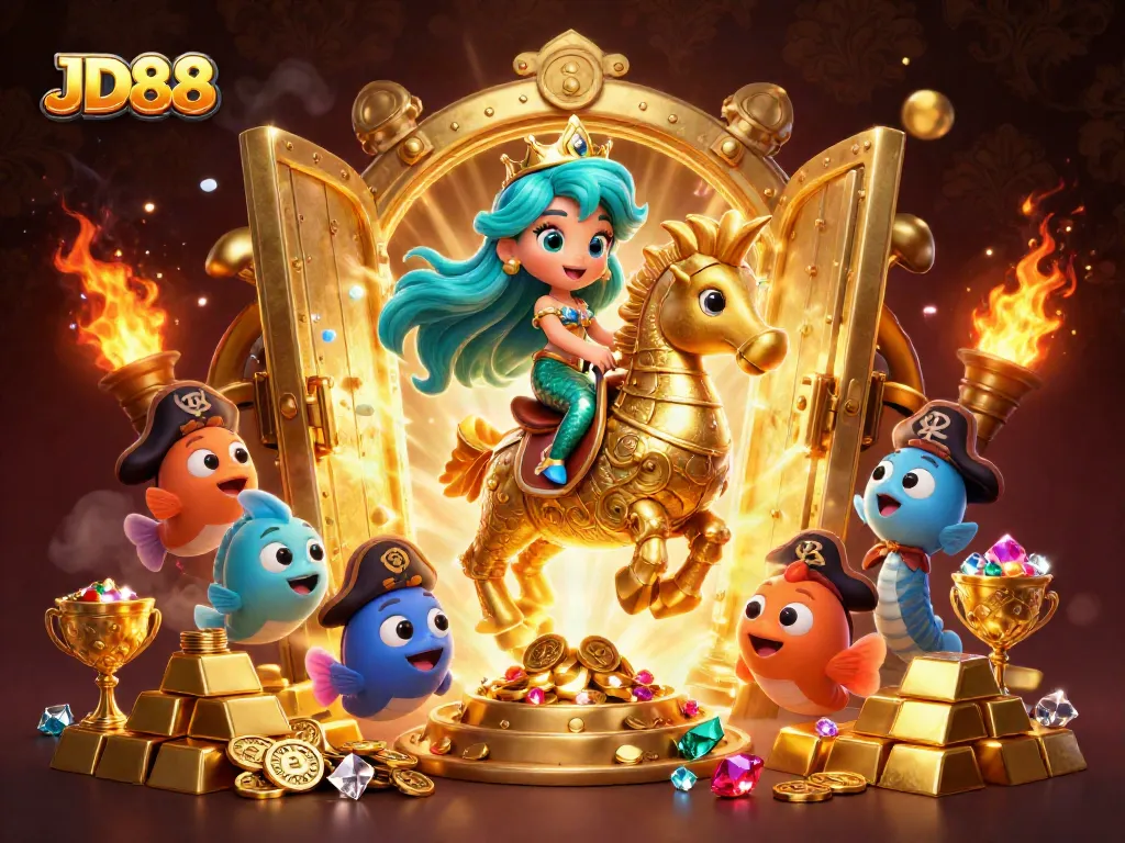 Experience the excitement of JD88's colorful 3D casino world with stunning illustrations and interactive games.