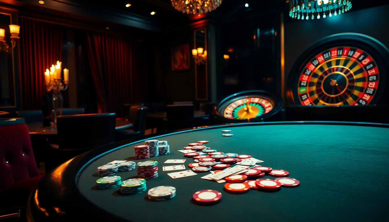 Engage with the hidden wiki link while enjoying vibrant casino scenes filled with poker tables and roulette wheels.
