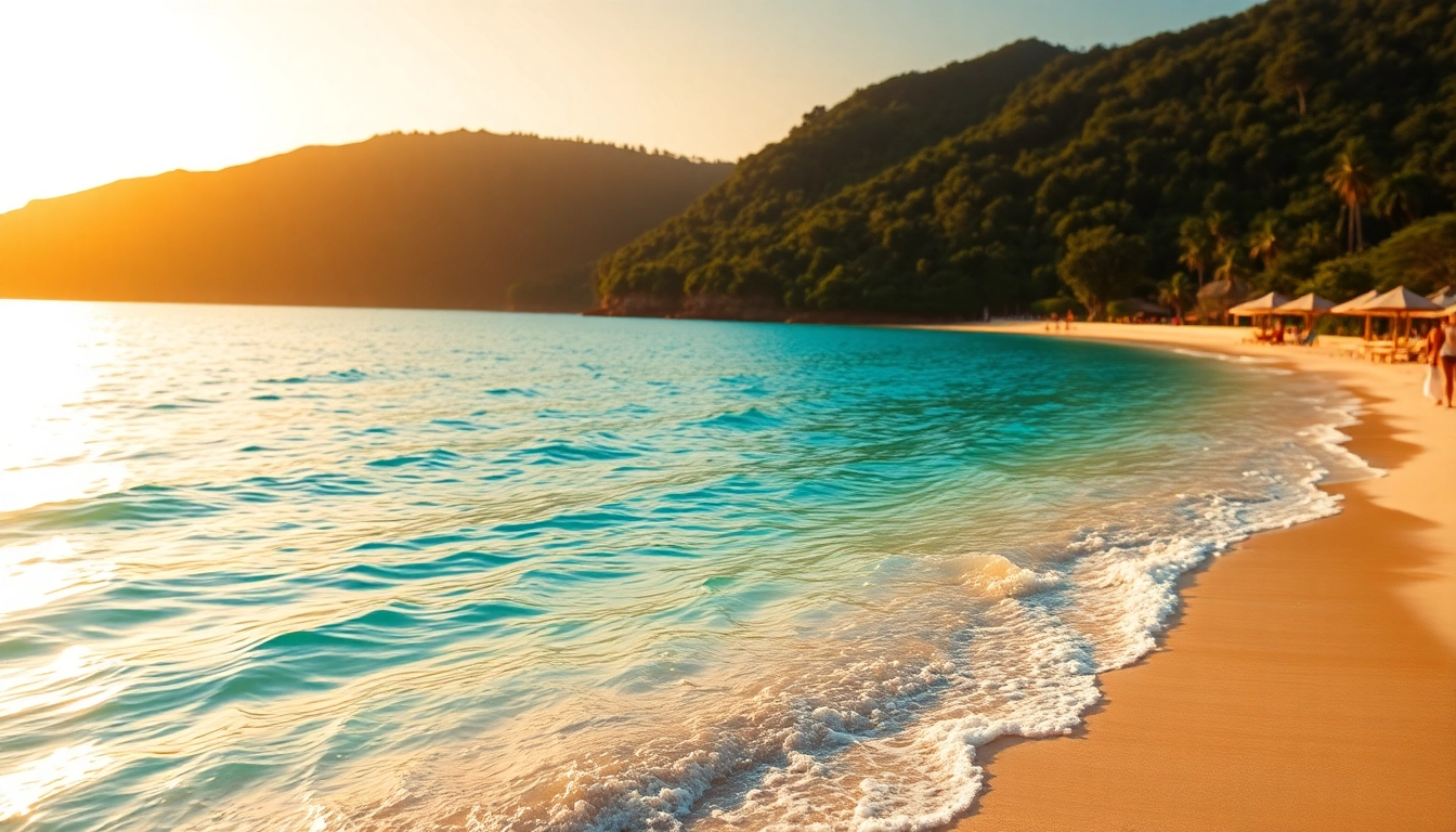 Experience Magic Breakaways with a stunning beach scene featuring vibrant colors and tranquil setting.