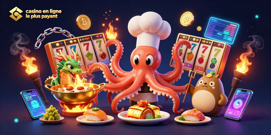 Casino en ligne le plus payant : illustration dynamique de personnages de casino avec éléments de jeux de machines à sous.