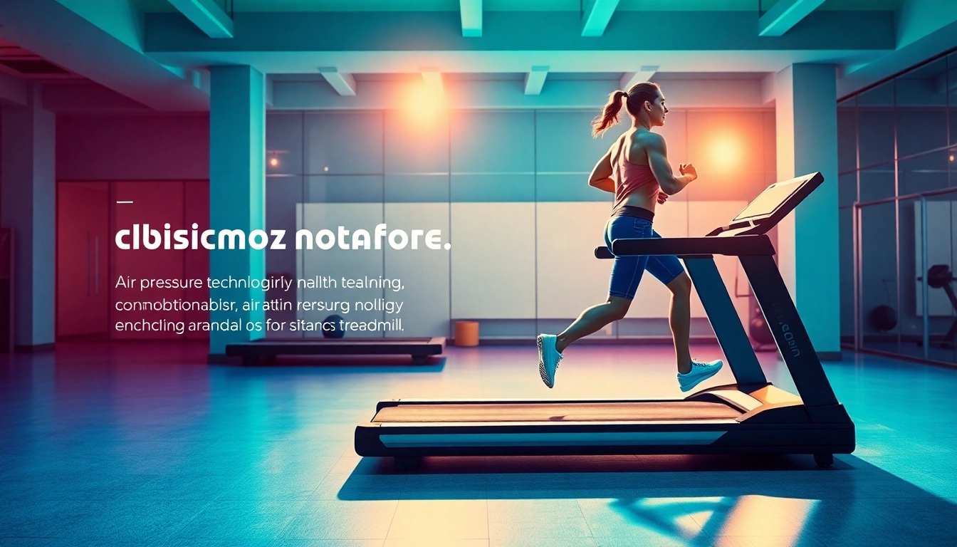 Experience the Ciapo Treadmill's advanced air pressure technology in a vibrant gym setting.