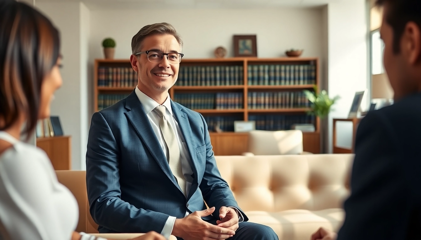 Consult a trusted New Hampshire Immigration Lawyer in a modern office setting.