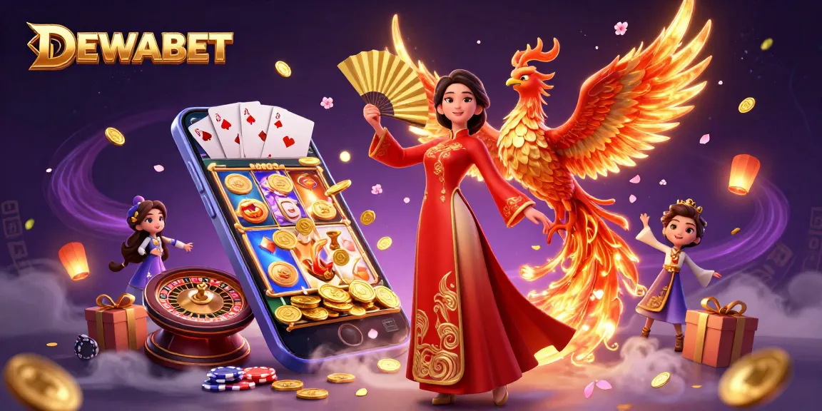 Experience DEWABET with thrilling game elements and a vibrant casino atmosphere.
