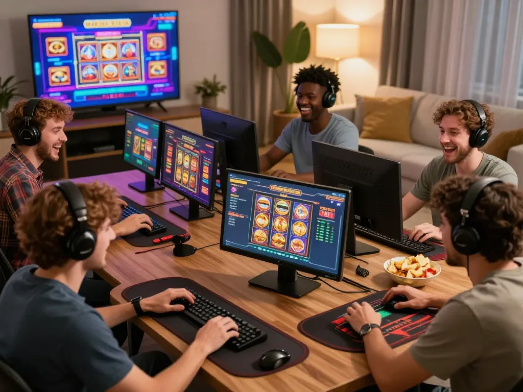 Players enjoying exciting games on the go88 platform, showcasing a lively online gaming atmosphere.