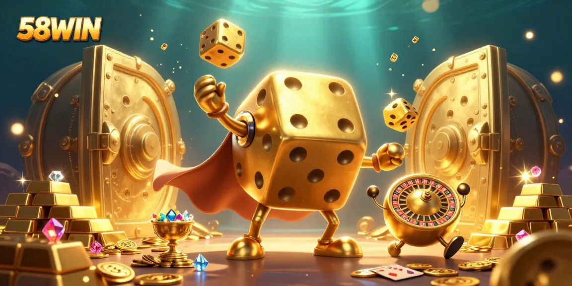 Experience exciting gameplay with 58WIN's unique features and vibrant 3D casino elements.