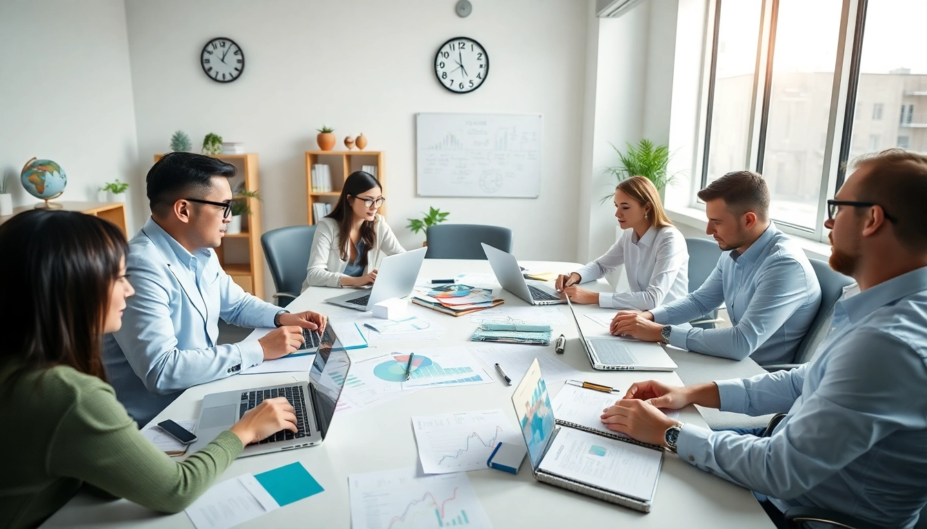 Expert tax consultants in Kenya collaborating on financial strategies in a modern office.