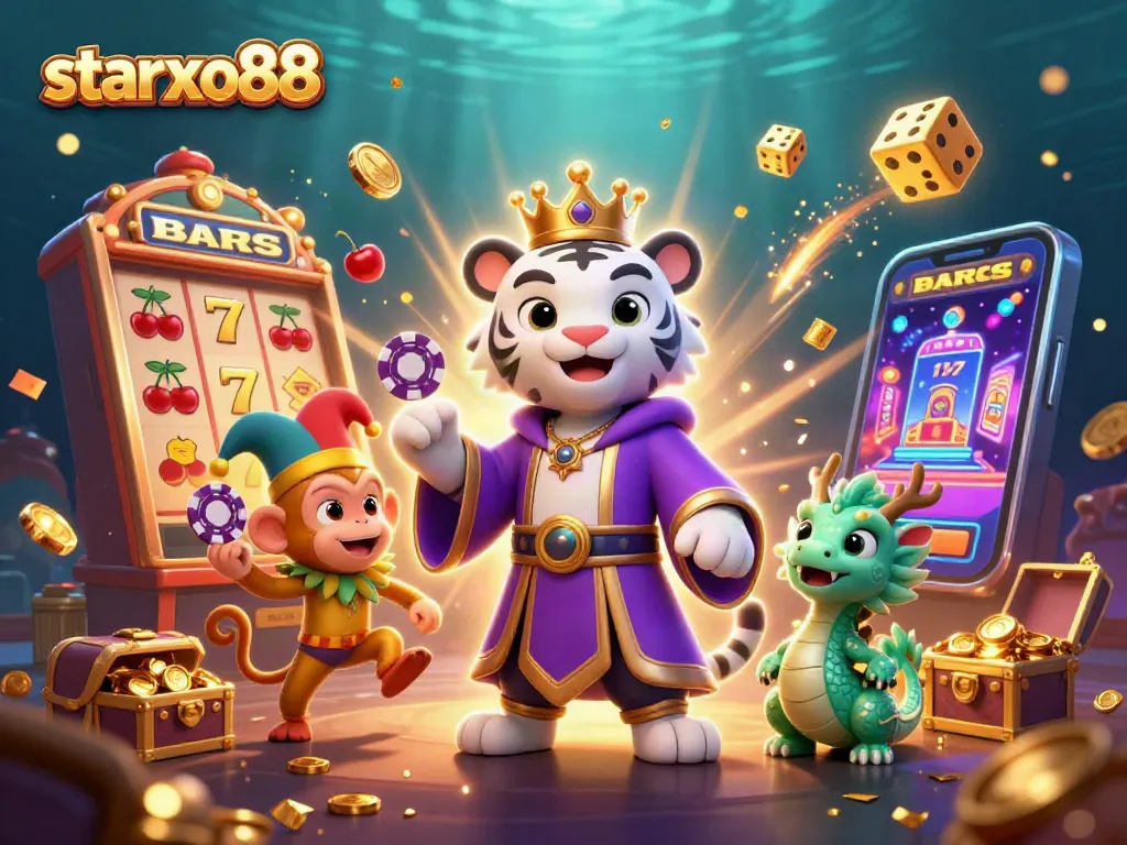 Experience thrilling action with starxo88 as you play slots with vibrant graphics and engaging characters.
