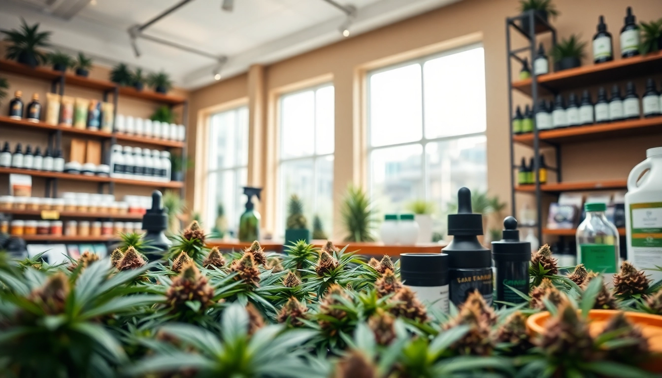 Showcasing premium weed to buy in a vibrant dispensary setting