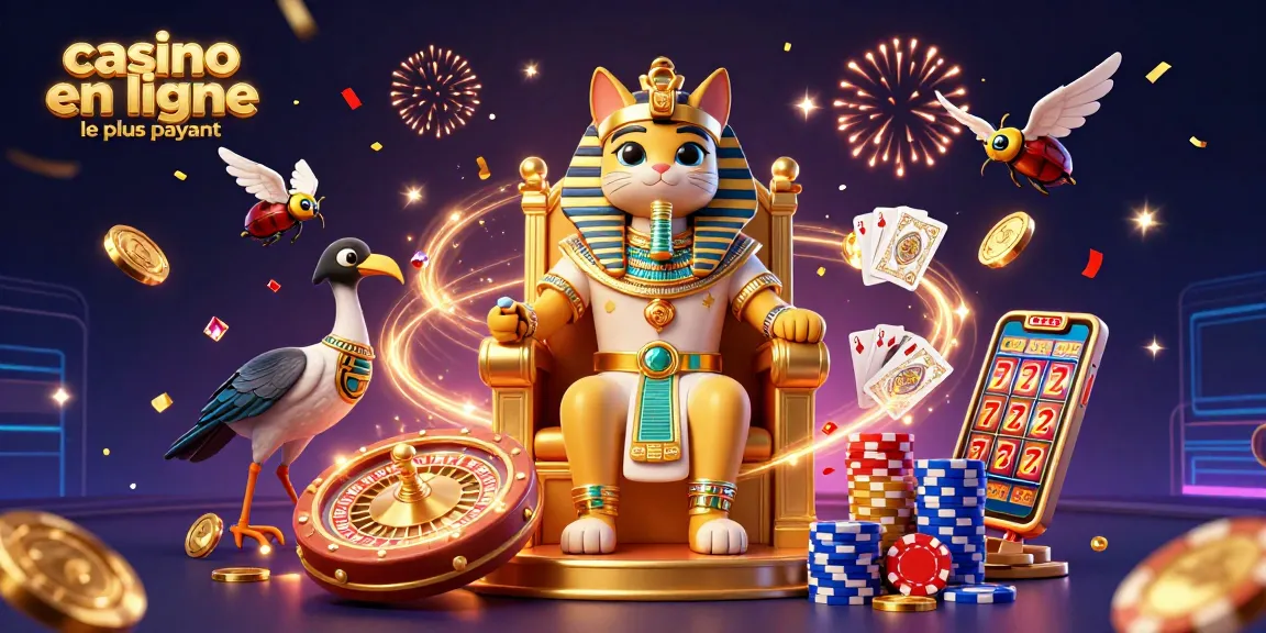 Admirez le casino en ligne le plus payant avec un pharaon égyptien et des éléments de jeu captivants
