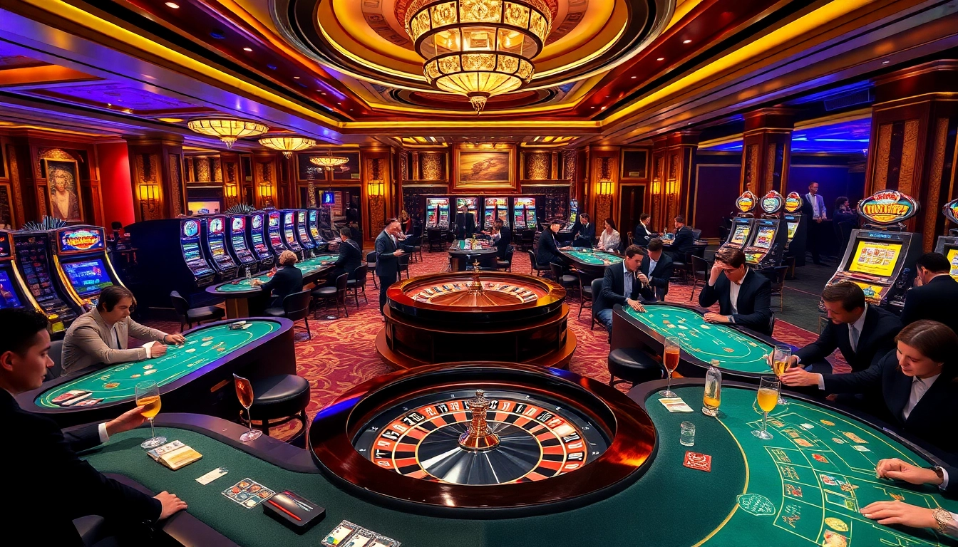 Rasakan sensasi berjudi dengan interior kasino mewah yang menampilkan meja poker dan roda roulette, menangkap esensi kegembiraan di https://www.sr22duluth.com/.