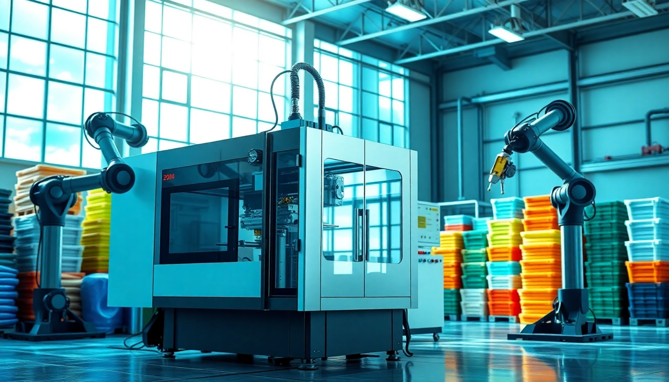Maximize efficiency with cutting-edge Injection Molding Machine in a modern manufacturing setting.