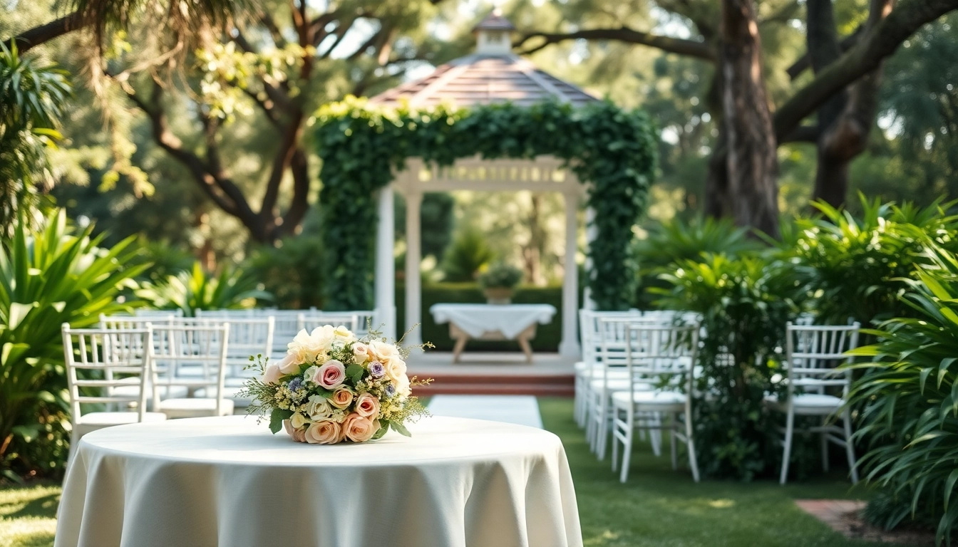 Capture the essence of a Jacksonville Wedding Venue with elegant décor and lush surroundings.