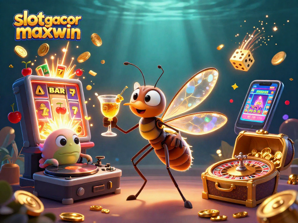Experience the excitement of slot gacor maxwin with dynamic casino characters and vibrant gameplay elements.