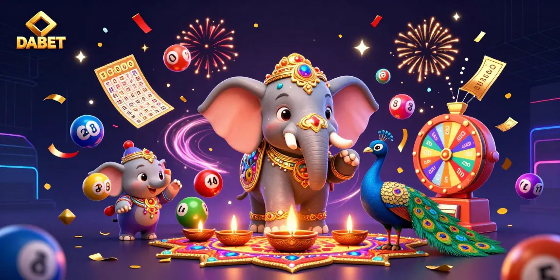 DABET casino offers vibrant lottery and gaming excitement with colorful visuals and dynamic elements.