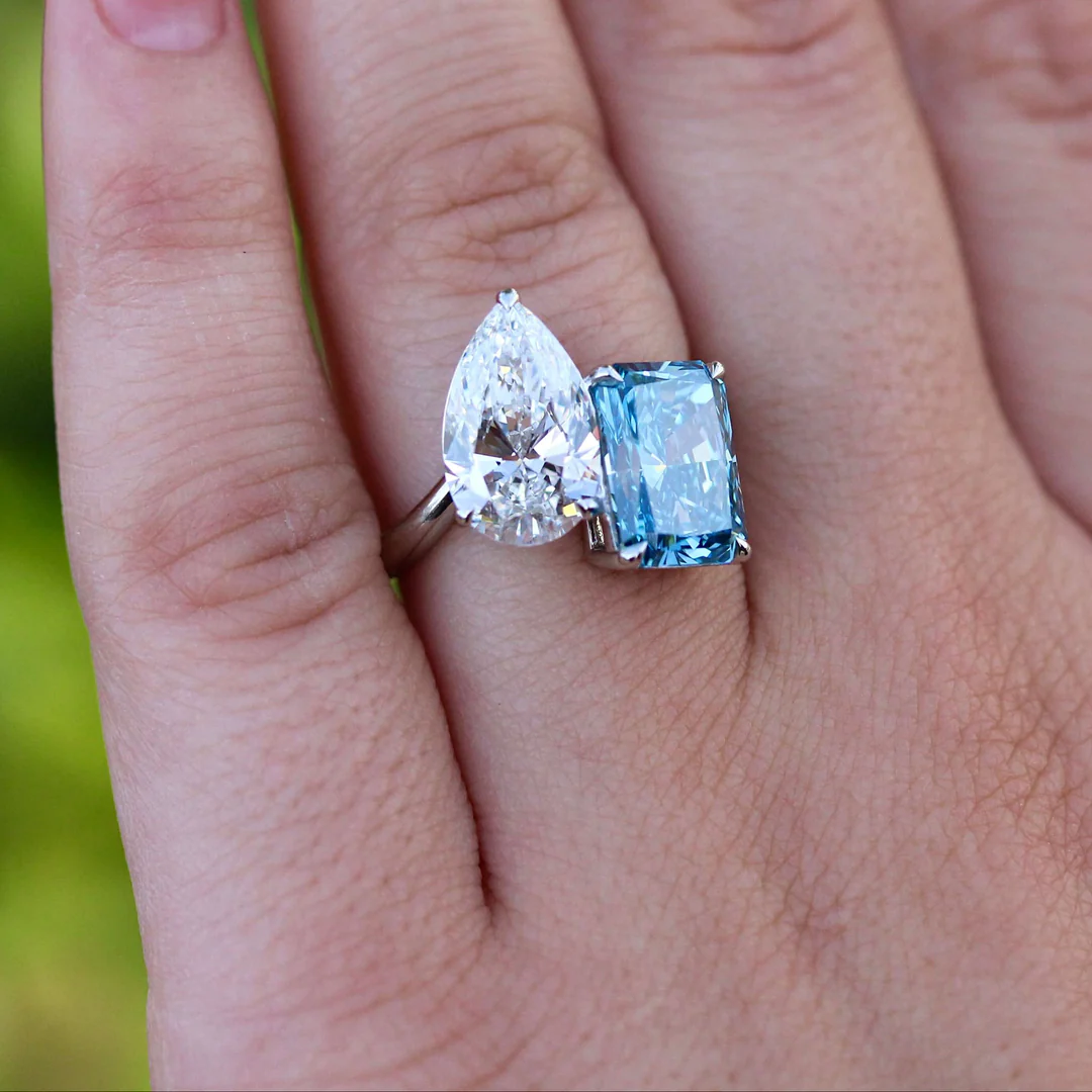 Toi et Moi Ring by Cervin Blanc | Symbolic Dual-Stone Elegance