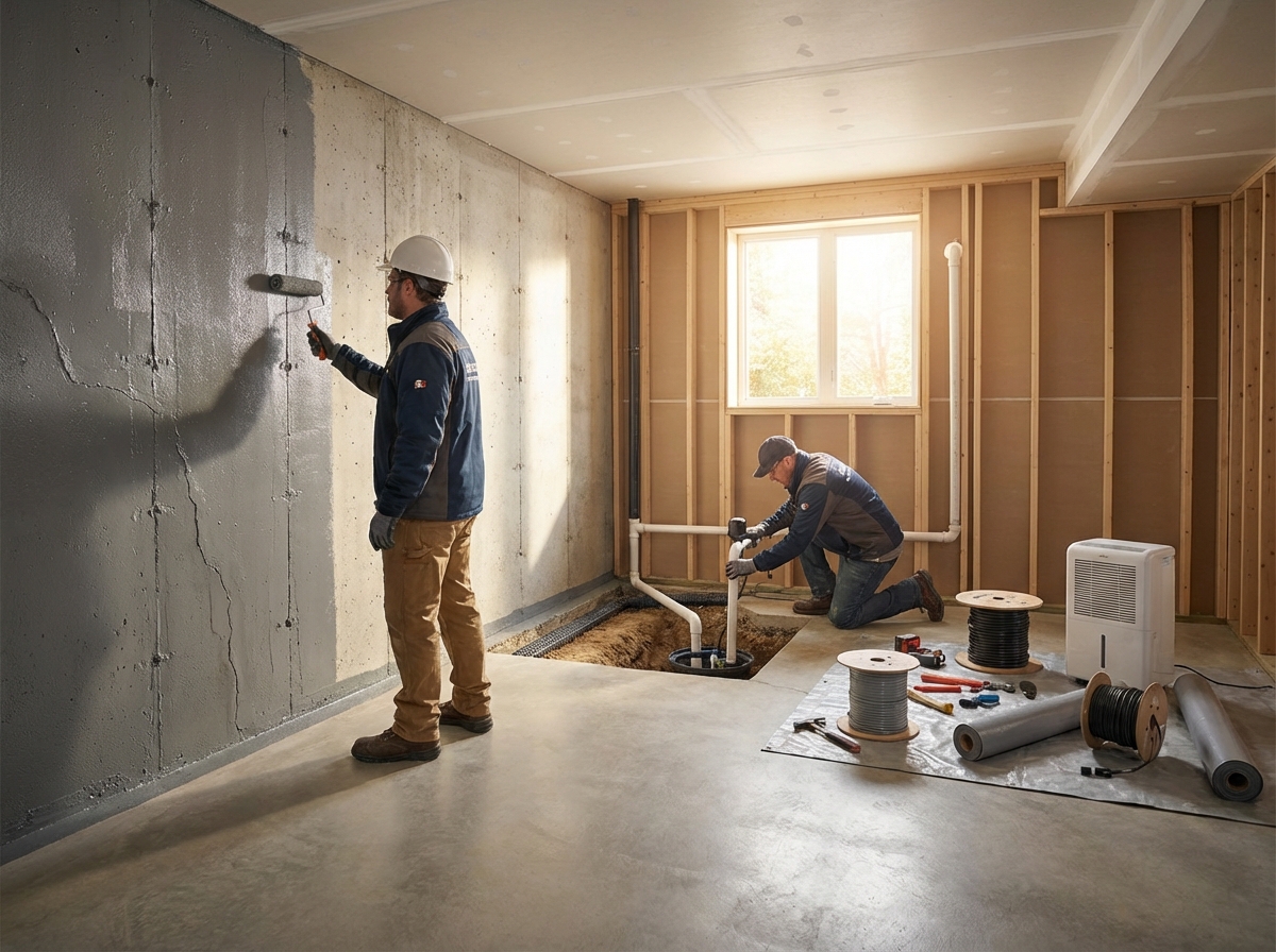 Professional Vapor Barrier Installation for Long-Lasting Basement Protection