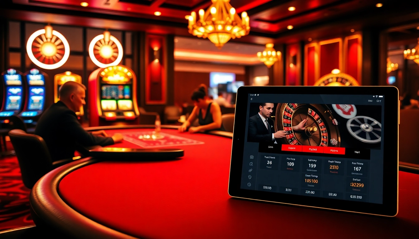 Experience thrilling gameplay at jeetbuzz live net with players at a poker table in a luxurious casino.