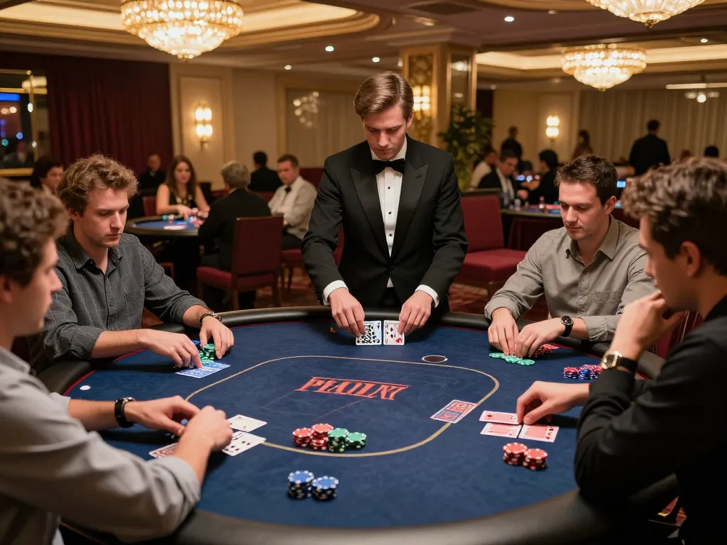 Players engaging in an intense game at the luxurious casino table while exploring https://x88.design/ for betting strategies.