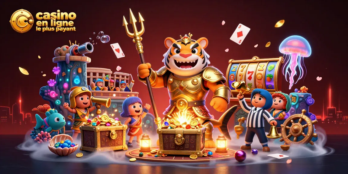 Plongez dans l'univers du casino en ligne le plus payant avec un requin tigre armé et des trésors sous-marins.